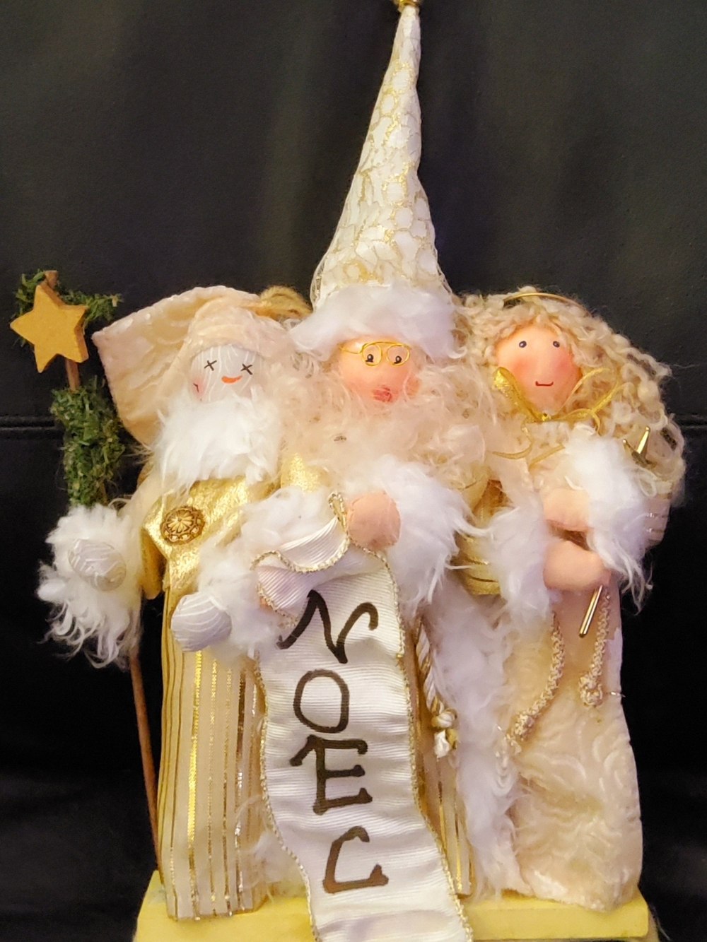 Festive Gold Noel Trio Holiday Decoration